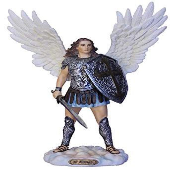 CatholicStore 11" St. Michael Statue, Full Color Veronese Resin