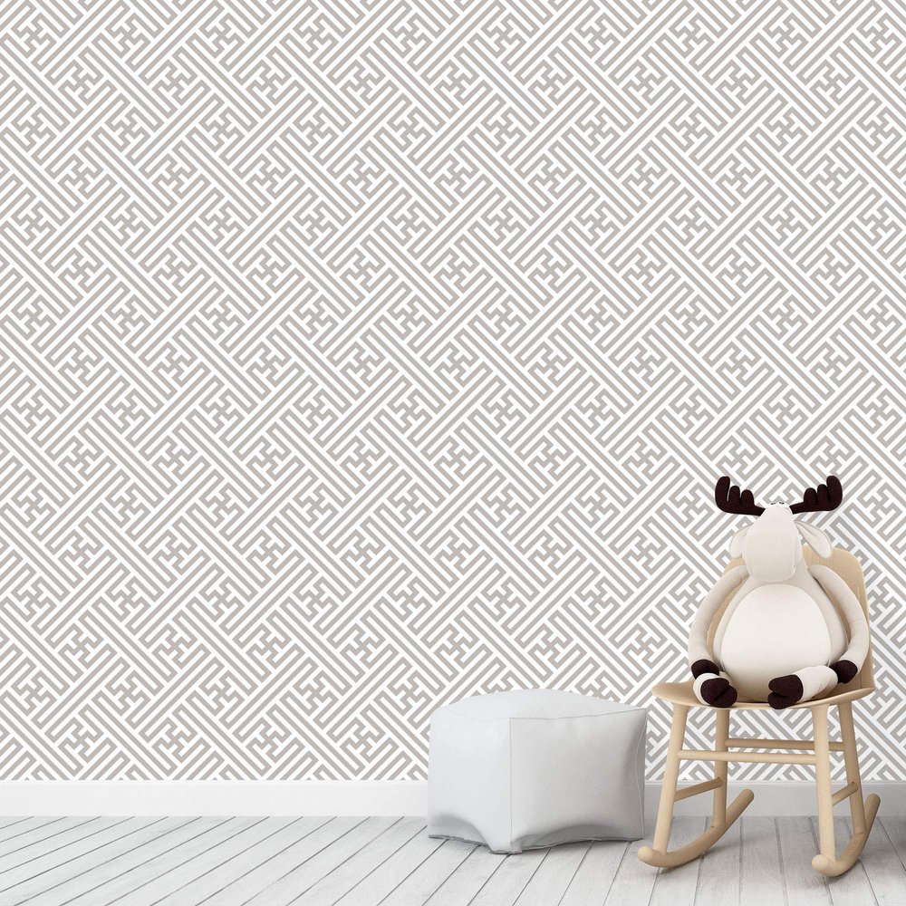 SIGNWIN Wall Mural Geometric Pattern Removable Self-Adhesive Wallpaper Wall Decoration for Bedroom Living Room - 100x144 inches