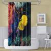 OERJU 72x84inch Beautiful Underwater World Shower Curtain Cute Cartoon Yellow Fish Swimming Colorful Aquatic Plant Waterproof Fabric Polyester Kids Bathroom Curtain Bath Accessories with Hooks view 2