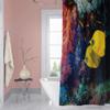 OERJU 72x84inch Beautiful Underwater World Shower Curtain Cute Cartoon Yellow Fish Swimming Colorful Aquatic Plant Waterproof Fabric Polyester Kids Bathroom Curtain Bath Accessories with Hooks view 3
