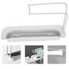 Telescopic Sink Rack Adjustable Sponge Soap Holder Dish Cloth Hanger Sink Tray, 2-in-1 Sink Caddy, Expandable Storage Drain Basket for Home Kitchen Kit view 1