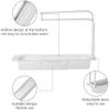 Telescopic Sink Rack Adjustable Sponge Soap Holder Dish Cloth Hanger Sink Tray, 2-in-1 Sink Caddy, Expandable Storage Drain Basket for Home Kitchen Kit view 2
