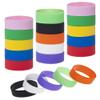 Muka 20 PCS Rubber Bracelets 1 Inch Wide Silicone Wristbands for Adults view 1