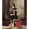 Bethany Lowe 11.75" Cauldron Chef Witch Brew Broom Frog Halloween Figurine Decor view 2