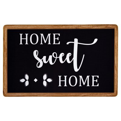 Anti-Fatigue Floor Comfort Mat - 18 x 30 Inch (Farmhouse Black) - Waterproof Non-Slip Rug - Easy to Clean Cushioned Mat for Kitchen, Bathroom, Standing Desk & Office - Achim Home Decor