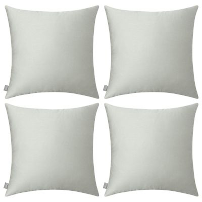 4-Pack 100% Cotton Comfortable Solid Decorative Throw Pillow Case,Thmyo Square Cushion Cover Pillowcase Sublimation Blank Pillow Covers DIY Throw Pillowcase for Sofa Bedroom(24x24 inch/ 60x60cm,Grey)