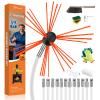 Bluesea 39 Feet Chimney Sweep Kit, Ergonomic Chimney Cleaning System with Strong Brush, Extends Up to 39 Feet, Includes 12 Flexible Chimney Rods view 1