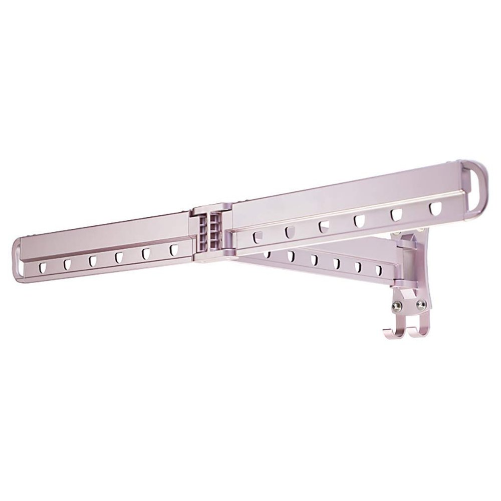 TYXTYX Heavy Duty Metal Clothes Hanging Rail Hook Clothing Indoor Household Wall-Mounted for Laundry Bathroom Utility Room Balcony