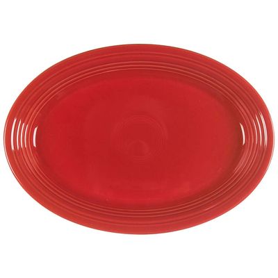 Homer Laughlin Fiesta Scarlet 13" Oval Serving Platter