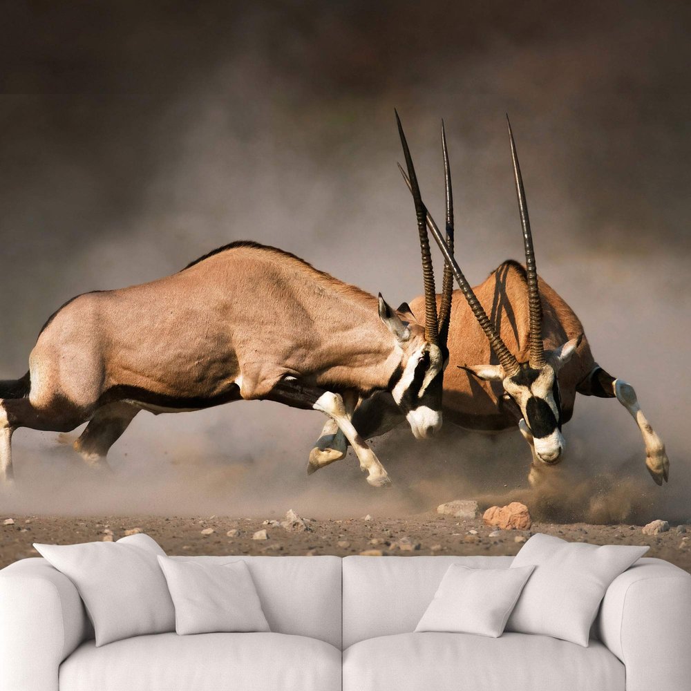 SIGNWIN Wall Mural Wild Animals Removable Self-Adhesive Wallpaper Wall Decoration for Bedroom Living Room - 66x96 inches