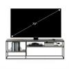 Furinno Moretti Modern Lifestyle TV Stand, French Oak Grey view 2