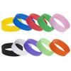 Muka 20 PCS Rubber Bracelets 1 Inch Wide Silicone Wristbands for Adults view 2