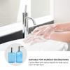 Cabilock Glass Soap Dispenser Pump Bottle Vertical Stripe Refillable Liquid Soap Dispenser for Kitchen Bathroom and Home Decor Elegant and Reusable Pump view 2