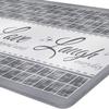 Anti-Fatigue Floor Comfort Mat - 18 x 30 Inch (Live, Love, Laugh Grey) - Waterproof Non-Slip Rug - Easy to Clean Cushioned Mat for Kitchen, Bathroom, Standing Desk & Office - Achim Home Decor view 2