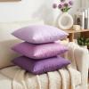 4-Pack 100% Cotton Comfortable Solid Decorative Throw Pillow Case,Thmyo Square Cushion Cover Pillowcase Sublimation Blank Pillow Covers DIY Throw Pillowcase(24x24 inch/ 60x60cm, Pinkish Purple) view 3