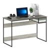 FURINNO Moretti Lifestyle Study Desk, 45 Inches, French Oak Grey view 1