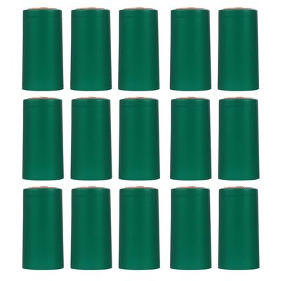 Toyandona Bulk Pack of 100 PVC Heat Shrink Capsules: Green Wine Bottle Wraps for Home Cellars
