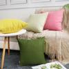 4-Pack 100% Cotton Comfortable Solid Decorative Throw Pillow Case,Thmyo Square Cushion Cover Pillowcase Sublimation Blank Pillow Covers DIY Throw Pillowcase for Couch(22x22 inch/ 55x55cm,Olive Green) view 3