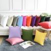 4-Pack 100% Cotton Comfortable Solid Decorative Throw Pillow Case,Thmyo Square Cushion Cover Pillowcase Sublimation Blank Pillow Covers DIY Throw Pillowcase for Couch(22x22 inch/ 55x55cm,Olive Green) view 4