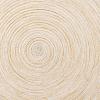 AHHFSMEI Round Braided Placemats Set of 6 Round Table Mats for Dining Tables Natural Woven Heat Resistant Place mats 15 Inch (Beige) view 4