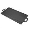 Nonstick Griddle Grill, Cast Iron Grill Griddle Pan Ridged and Flat Double-Sided Baking Cooking Tray Bakeware for Indoor Stovetop or Outdoor Camping BBQ view 3