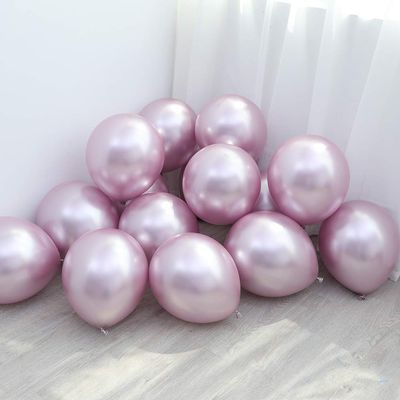 Metallic Lilac Purple Balloons for Party 100 pcs 5 inch Thick Latex Chrome Balloons for Birthday Wedding Engagement Anniversary Christmas Festival Picnic or Any Friends & Family Party Decorations