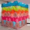 Pangzi Bohemian 4 Corner Post Bed Curtain Canopy Bed Curtain Drapes for Adults Girls (Full, Rose Pink) view 4