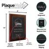 Personalized Faux-Leather Engraved Plaques and Awards. Great for Retirement, Thank You, Military Recognition, Special Achievements, Memorials, Sports, School, and Corporate (Black, 8 x 10") view 4