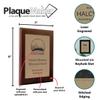 Personalized Faux-Leather Engraved Plaques and Awards. Great for Retirement, Thank You, Military Recognition, Special Achievements, Memorials, Sports, School, and Corporate (Light Brown, 7 x 9") view 4
