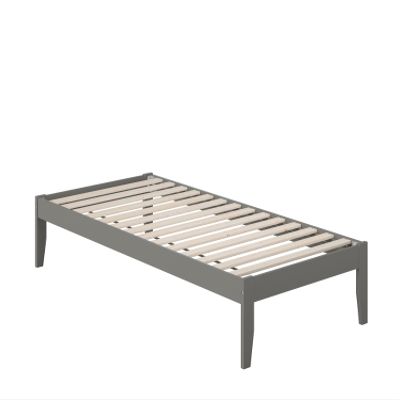 AFI Colorado Twin XL Size Platform Bed with Charging Station in Grey