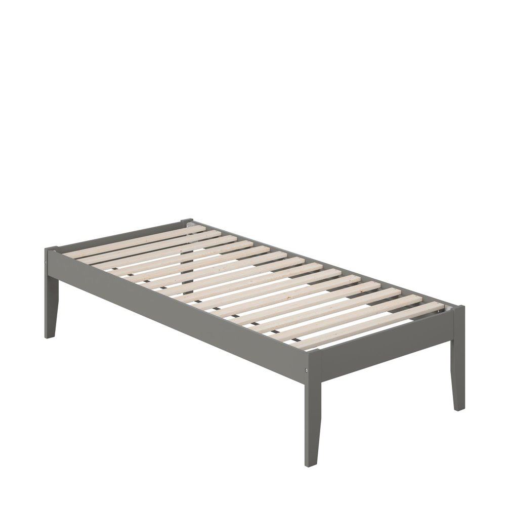 AFI Colorado Twin XL Size Platform Bed with Charging Station in Grey