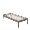 AFI Colorado Twin XL Size Platform Bed with Charging Station in Grey view 1