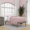 AFI Colorado Twin XL Size Platform Bed with Charging Station in Grey view 2
