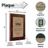 Personalized Faux-Leather Engraved Plaques and Awards. Great for Retirement, Thank You, Military Recognition, Special Achievements, Memorials, Sports, School, and Corporate (Light Brown, 6 x 8") view 4