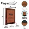 Personalized Faux-Leather Engraved Plaques and Awards. Great for Retirement, Thank You, Military Recognition, Special Achievements, Memorials, Sports, School, and Corporate (Rawhide, 8 x 10") view 4