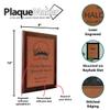 Personalized Faux-Leather Engraved Plaques and Awards. Great for Retirement, Thank You, Military Recognition, Special Achievements, Memorials, Sports, School, and Corporate (Rawhide, 9 x 12") view 4