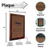 Personalized Faux-Leather Engraved Plaques and Awards. Great for Retirement, Thank You, Military Recognition, Special Achievements, Memorials, Sports, School, and Corporate (Dark Brown, 9 x 12") view 4