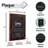 Personalized Faux-Leather Engraved Plaques and Awards. Great for Retirement, Thank You, Military Recognition, Special Achievements, Memorials, Sports, School, and Corporate (Black, 7 x 9") view 4