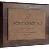 Personalized Faux-Leather Engraved Plaques and Awards. Great for Retirement, Thank You, Military Recognition, Special Achievements, Memorials, Sports, School, and Corporate (Dark Brown, 6 x 8") view 1