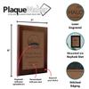 Personalized Faux-Leather Engraved Plaques and Awards. Great for Retirement, Thank You, Military Recognition, Special Achievements, Memorials, Sports, School, and Corporate (Dark Brown, 7 x 9") view 4