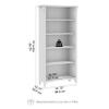 Bush Home Salinas 5 Shelf Bookcase in Reclaimed Pine, Tall Bookshelf, Large Book Shelf for Living Room, Home Office, or Entryway view 3