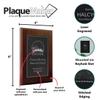 Personalized Faux-Leather Engraved Plaques and Awards. Great for Retirement, Thank You, Military Recognition, Special Achievements, Memorials, Sports, School, and Corporate (Black, 6 x 8") view 4