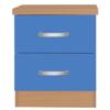 Better Home Products NIGHTSTAND 2 Drawers (Beech & Blue) view 3
