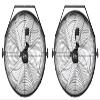 Simple Deluxe 18 Inch Industrial Wall Mount 3 Speed Commercial Ventilation Metal Fan for Warehouse, Greenhouse, Workshop, Patio, Factory and Basement(Black) view 1