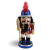 Nutcracker Ballet Gifts, Soldier Nutcracker Christmas Ornaments, Chubby Wooden Figure Decoration with Gold Red and Blue Uniform for Holiday Home Decor, Ideal Xmas Ornament, 8 Inch view 1