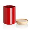 Sweejar Kitchen Canisters Ceramic Food Storage Jar, Stackable Containers with Airtight Seal Wooden Lid for Serving Coffee Bean, Flour, Tea, Cookies and More - 58 Fl Oz (Red) view 1