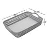 DynkoNA 6 Packs Office Paper Tray, A4 Shallow Storage Basket Trays, Grey view 2