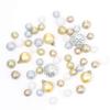 Darice Silver and Champagne Christmas Floral Filler Balls Pack of 54 Pieces view 1