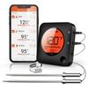 BFOUR Meat Thermometer Wireless Bluetooth, LCD Digital Meat Thermometer with Dual Probe, Wireless Remote BBQ Thermometer for Smoker Kitchen Cooking Grill Thermometer for Grilling BBQ Oven view 1