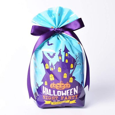DUO ER 10pcs/lot Halloween Series Gift Bags Cute Candy Box Trick or Treat Kids Gift Pumpkin Bat Candy Boxes Halloween Party Supplies (Color : B, Gift Bag Size : 14X20CM)